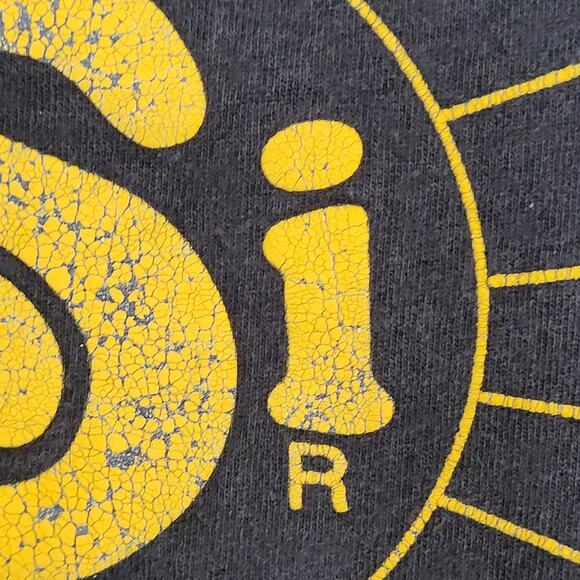 Vintage 90s Hanes Shirt Womens XL 22x26 Faded Black Slogan - Picture 10 of 12